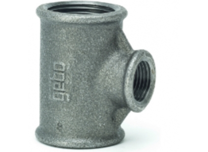 T-kus čierny redukovaný 130 6/4"x5/4"