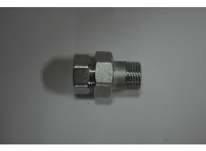 Šrobenie chrómové priame 3/8" niklované