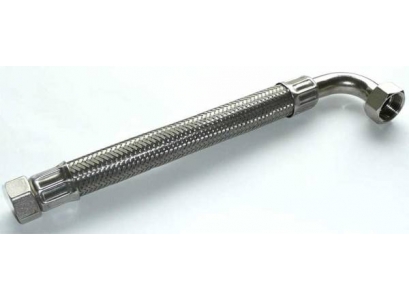 Spoj.hadica INOX 1" MF 80cm koleno