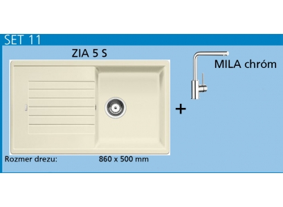 Drez BLANCO ZIA 5 S,jasmín+bat. MILA chróm