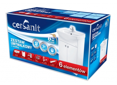 SET Cersanit skr.+umýv.40cm +príšl.6v1