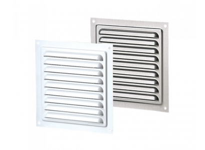 Mriežka kovová  BIELA  400x400 MVM400s