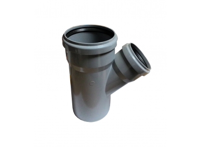 Odbočka 63/63-45st. PVC-U s gumeným tesnením